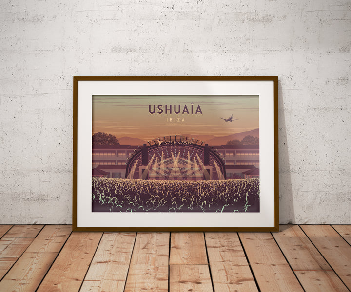 Ushuaia Nightclub Ibiza Travel Poster