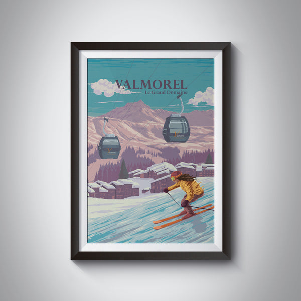 Valmorel Ski Resort Travel Poster