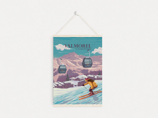 Valmorel Ski Resort Travel Poster