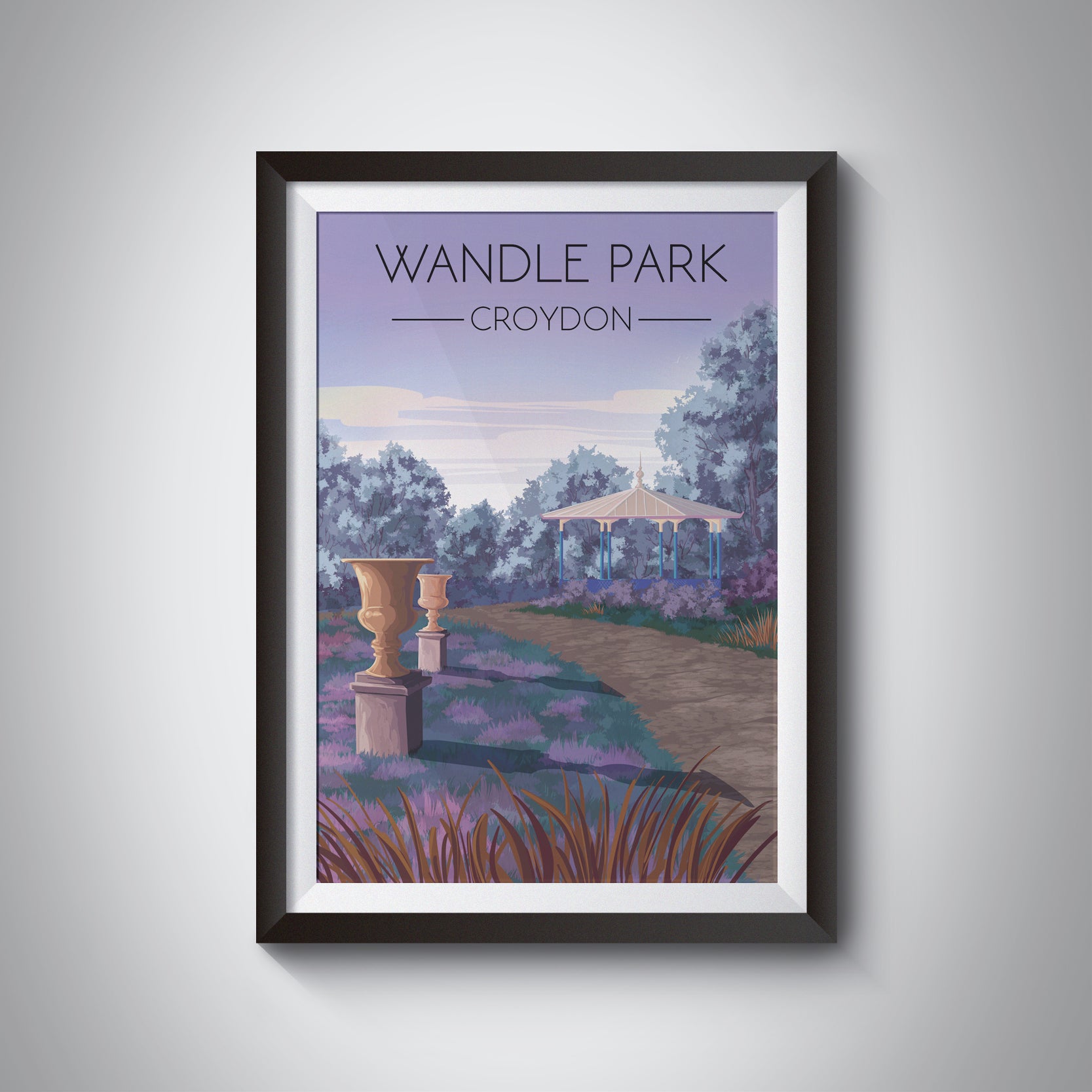 Wandle Park Croydon Travel Poster