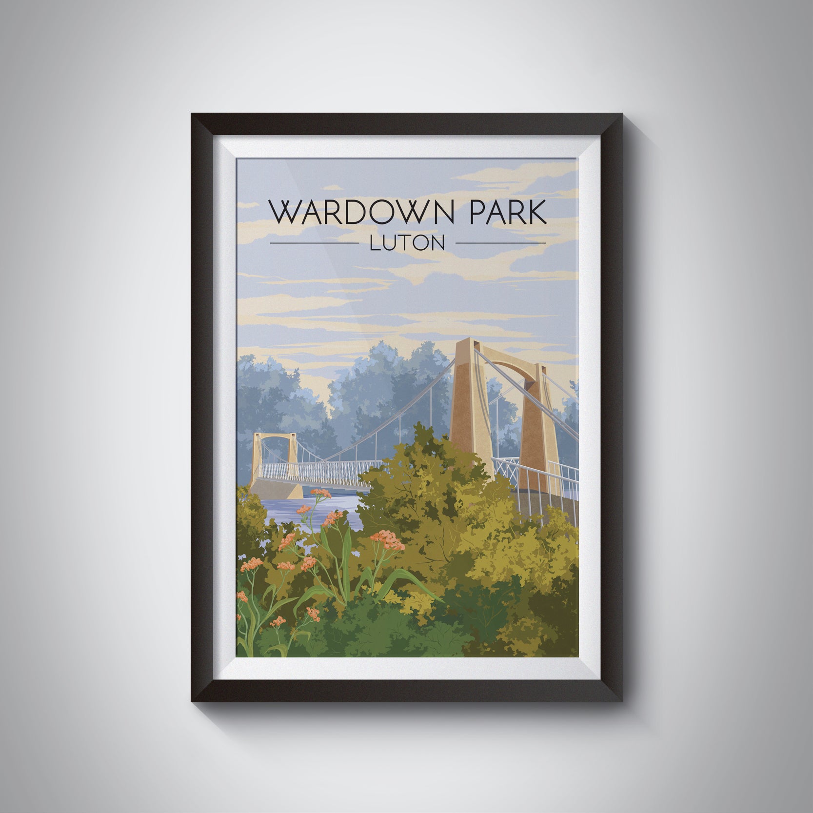 Wardown Park Travel Poster