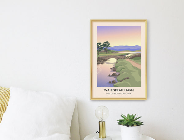 Watendlath Tarn Lake District Travel Poster