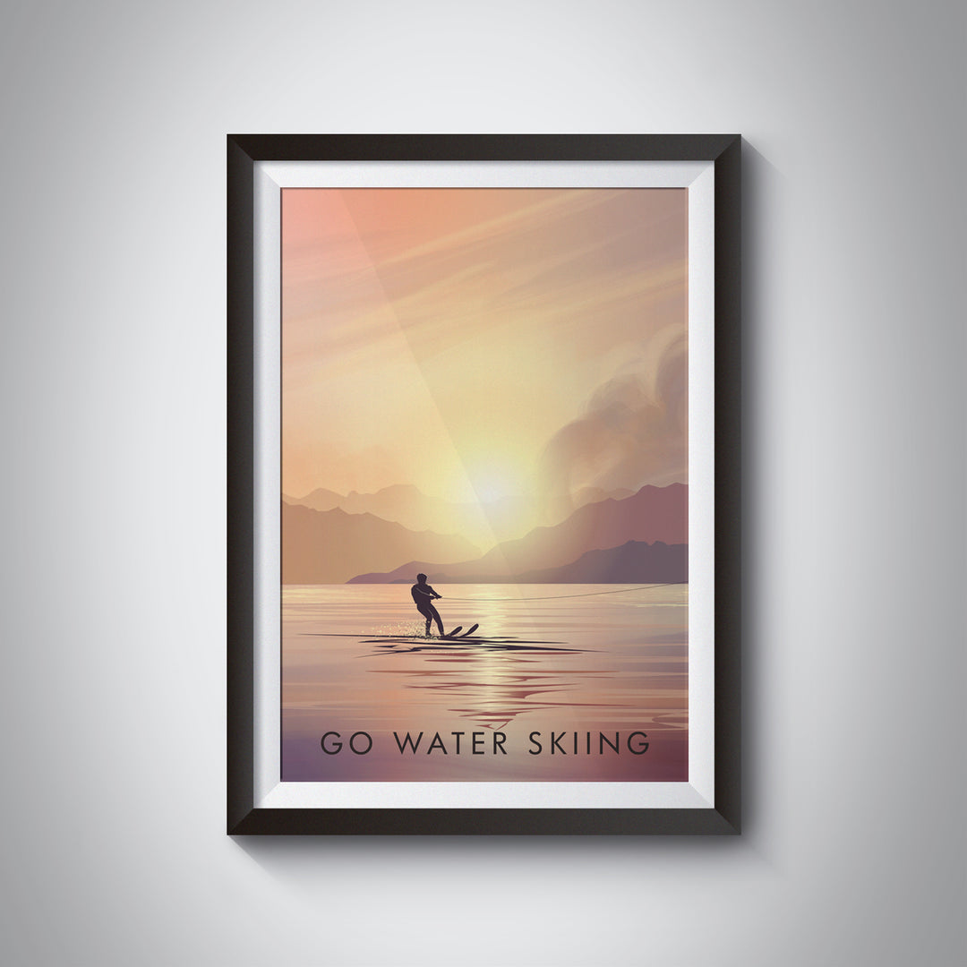 Go Water Skiing Travel Poster