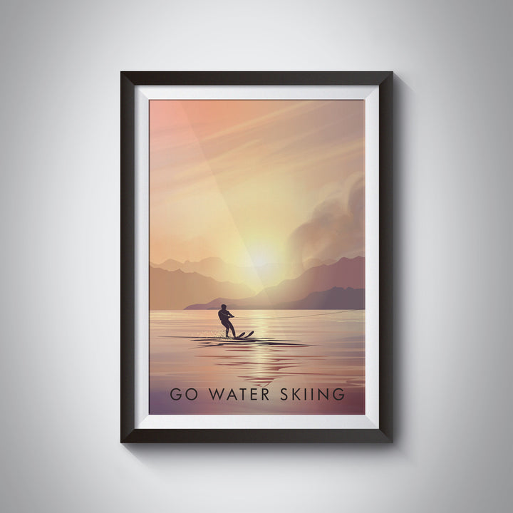 Go Water Skiing Travel Poster