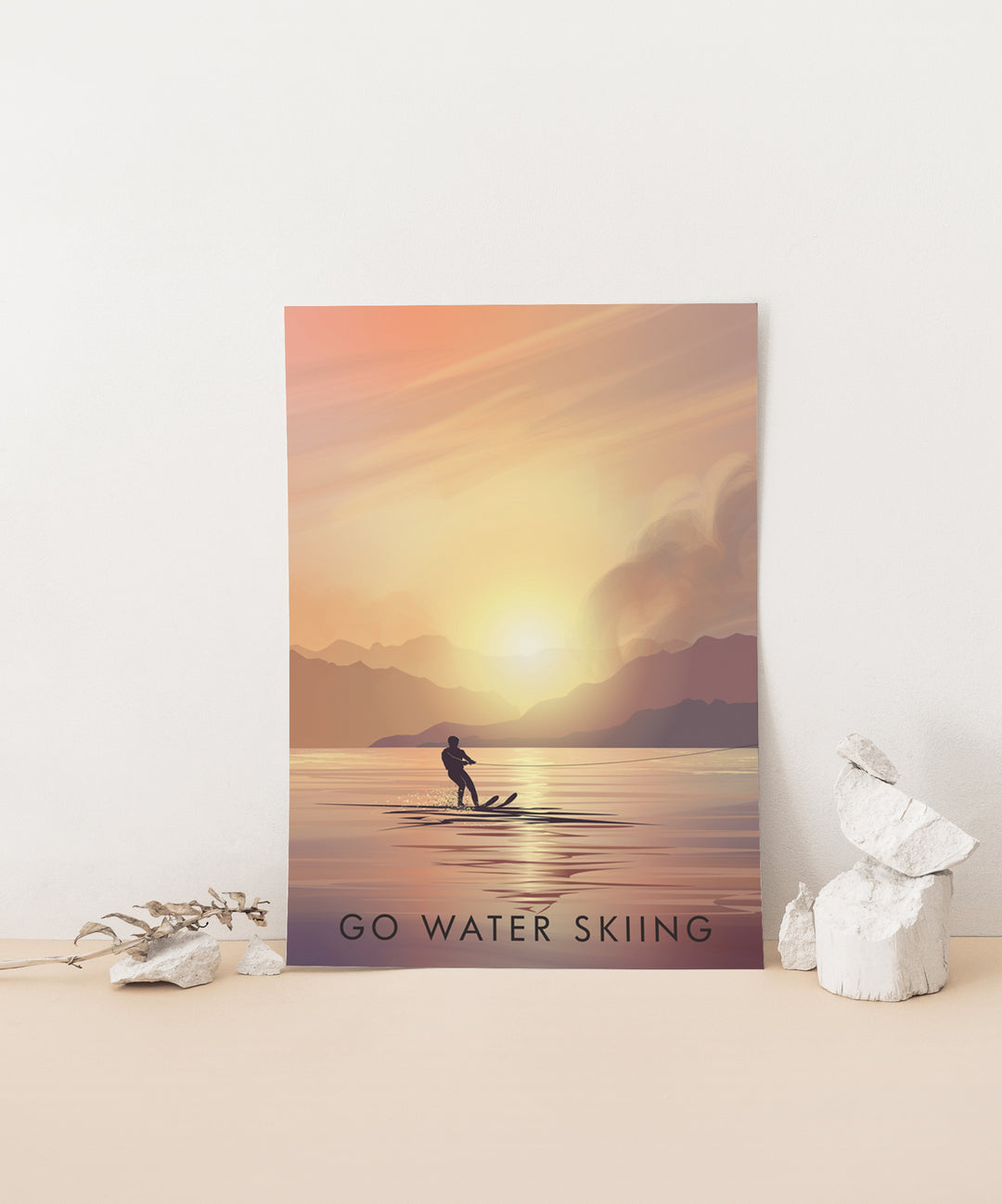 Go Water Skiing Travel Poster