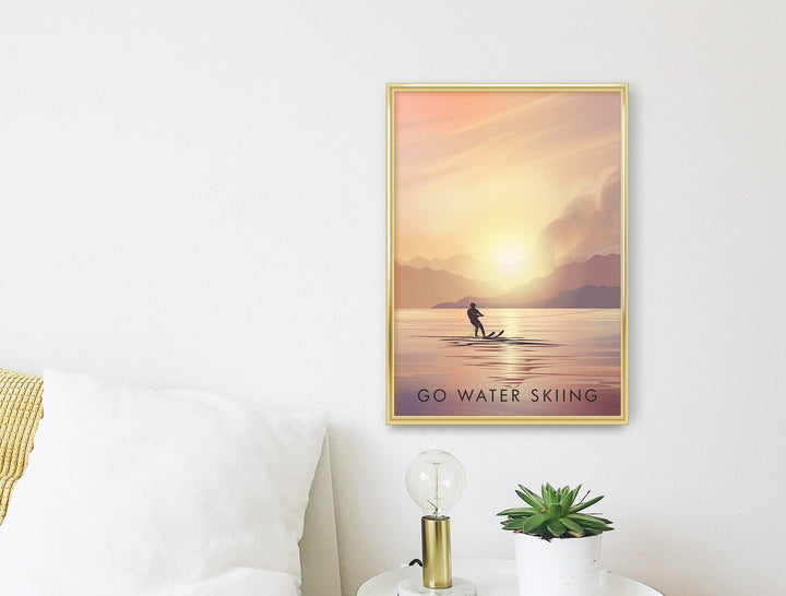 Go Water Skiing Travel Poster