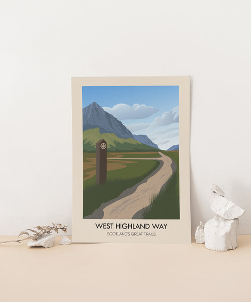 West Highland Way Scotland's Great Trails Poster