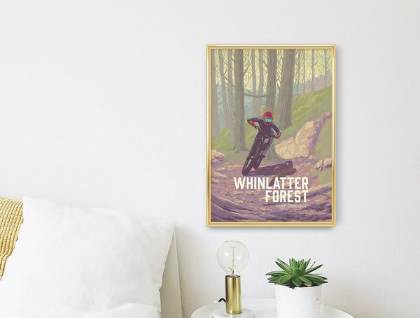 Whinlatter Forest Mountain Biking Travel Poster