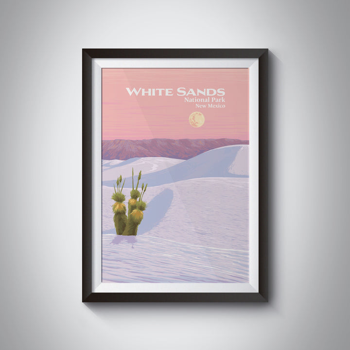 White Sands National Park Travel Poster