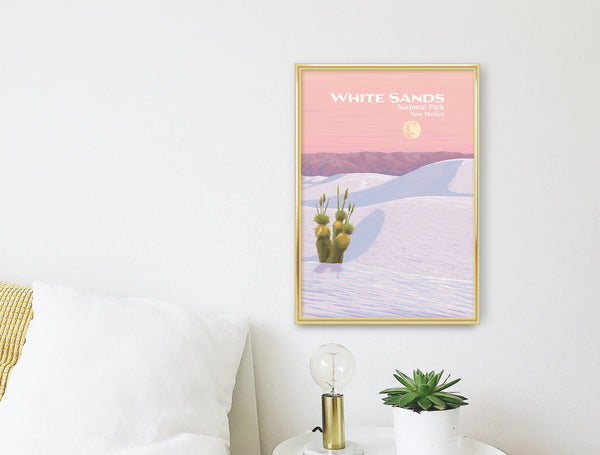 White Sands National Park Travel Poster