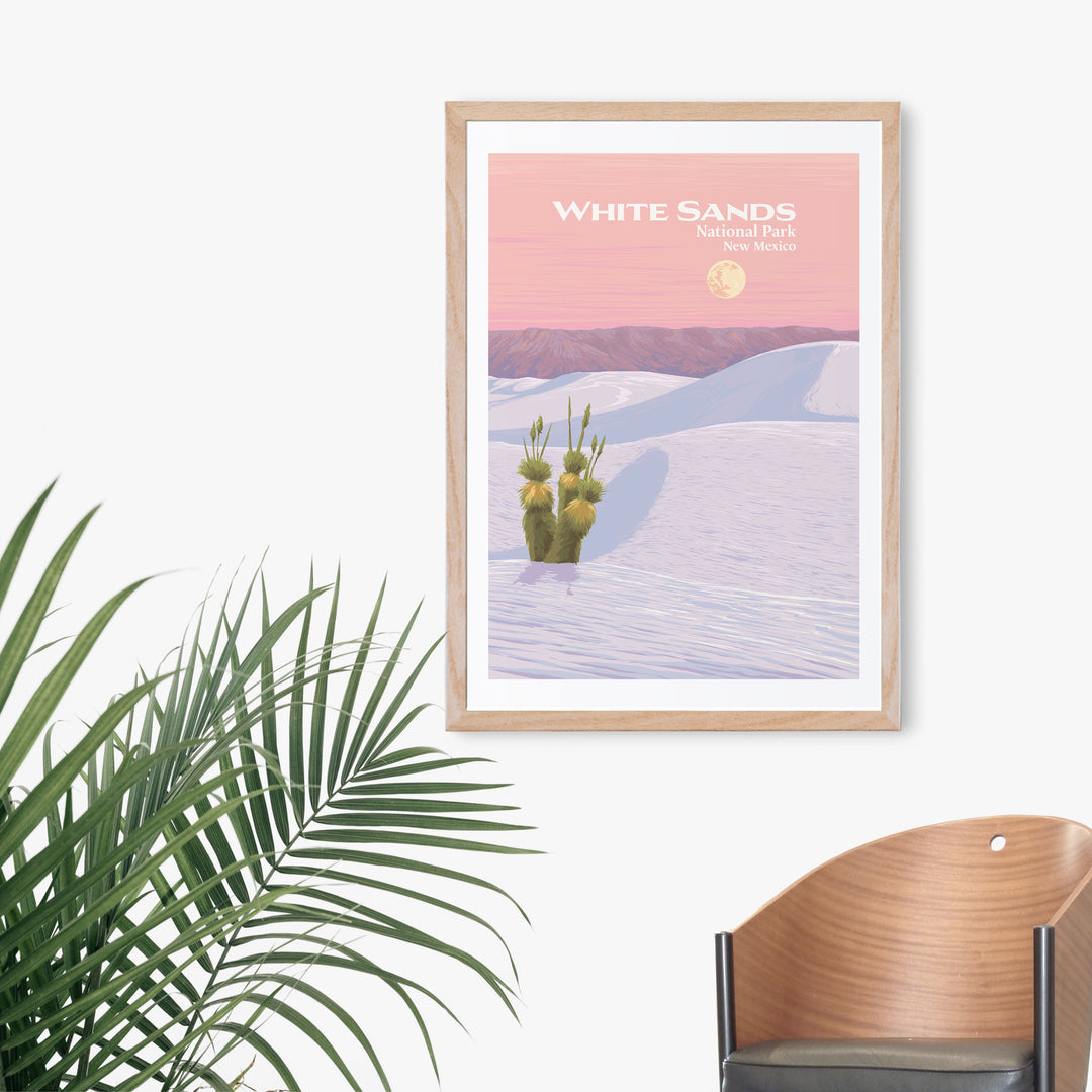 White Sands National Park Travel Poster