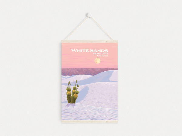 White Sands National Park Travel Poster