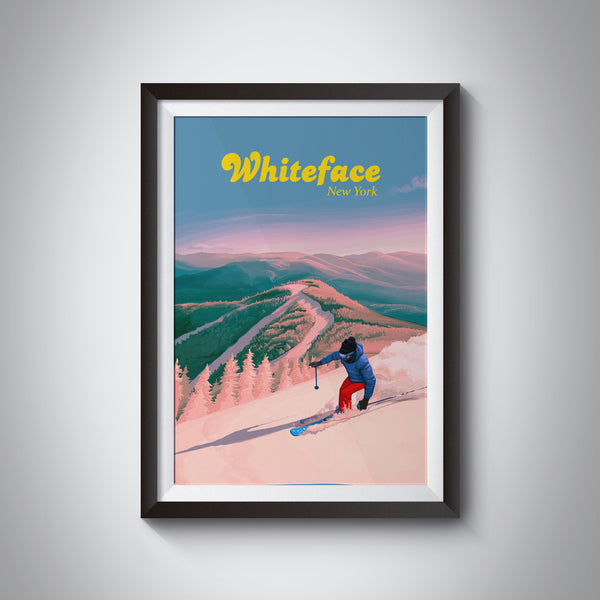 Whiteface Ski Resort Travel Poster
