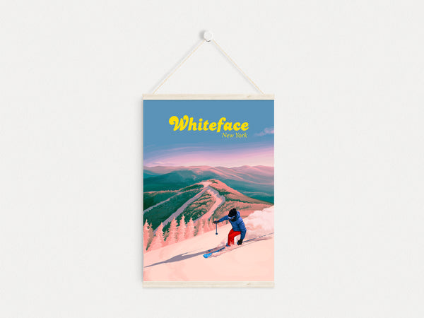 Whiteface Ski Resort Travel Poster