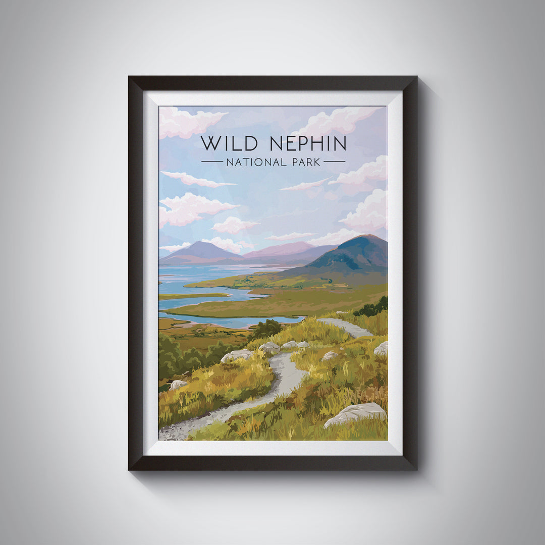 Wild Nephin National Park Ireland Travel Poster