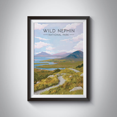 Wild Nephin National Park Ireland Travel Poster