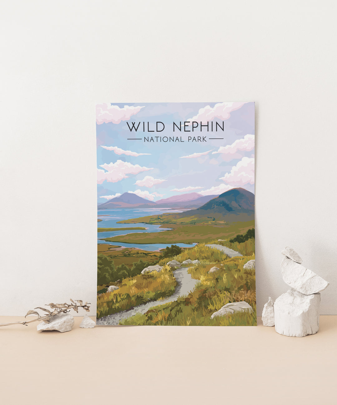 Wild Nephin National Park Ireland Travel Poster