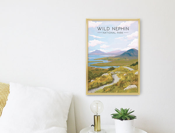 Wild Nephin National Park Ireland Travel Poster