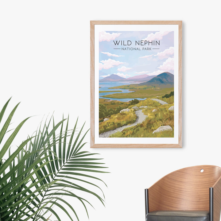 Wild Nephin National Park Ireland Travel Poster