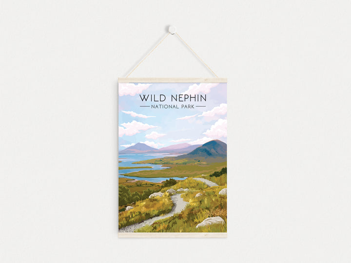 Wild Nephin National Park Ireland Travel Poster