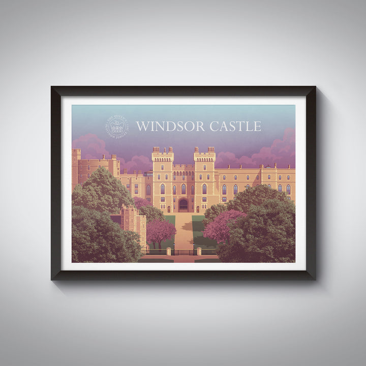 Windsor Castle Poster - The Queen's Platinum Jubilee 2022