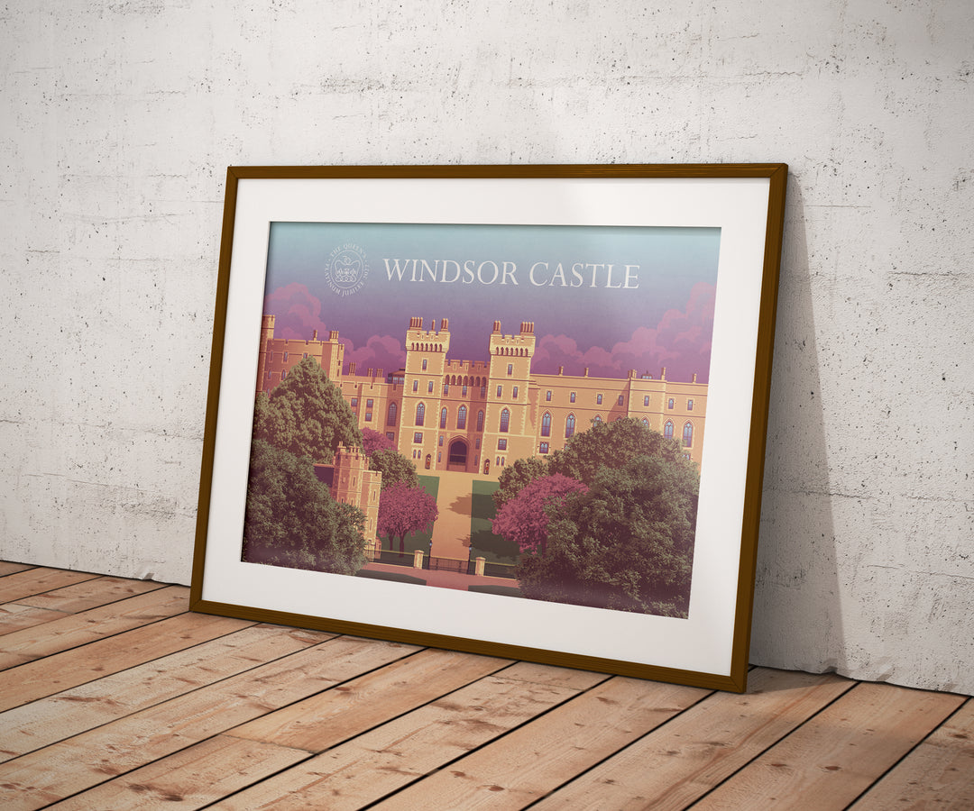 Windsor Castle Poster - The Queen's Platinum Jubilee 2022