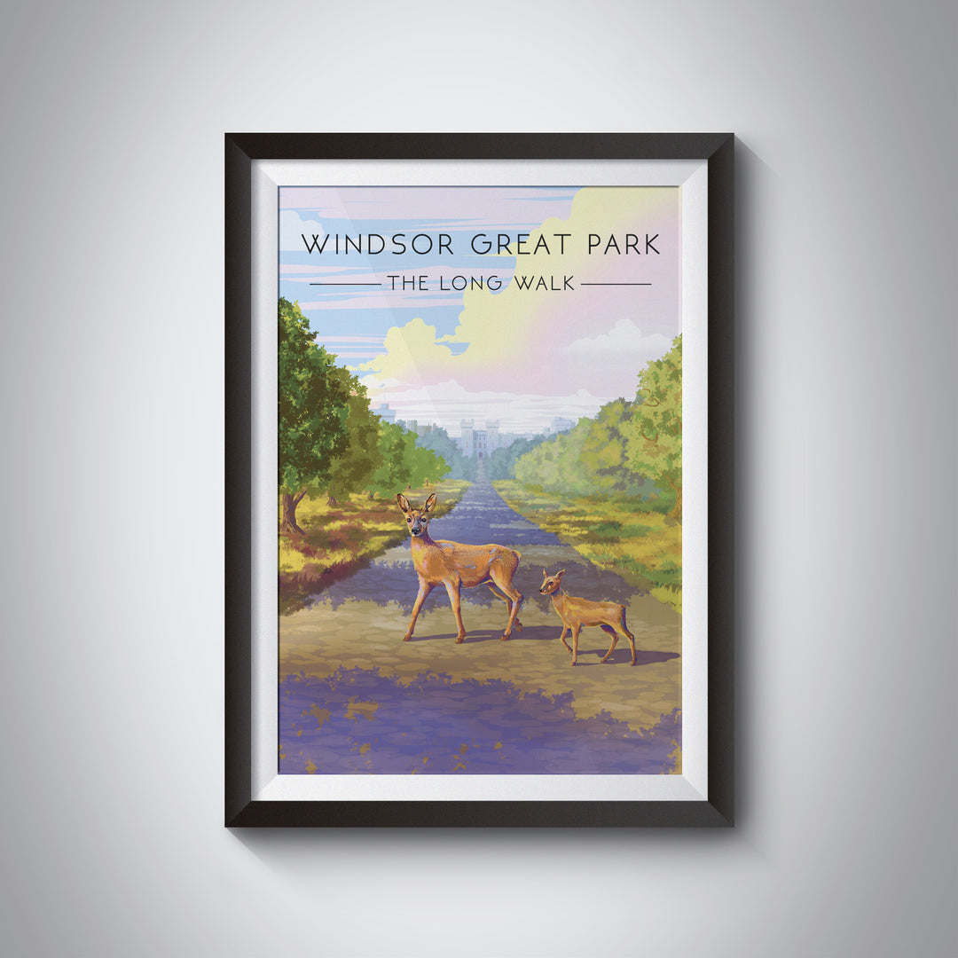 Windsor Great Park Travel Poster