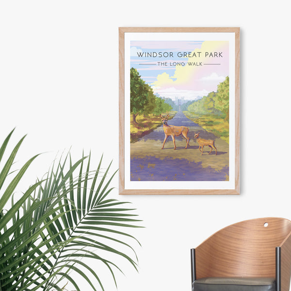 Windsor Great Park Travel Poster