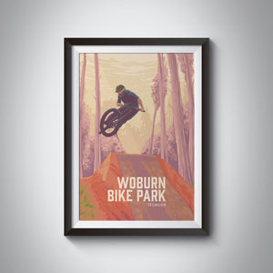 Woburn Bike Park Mountain Biking Travel Poster