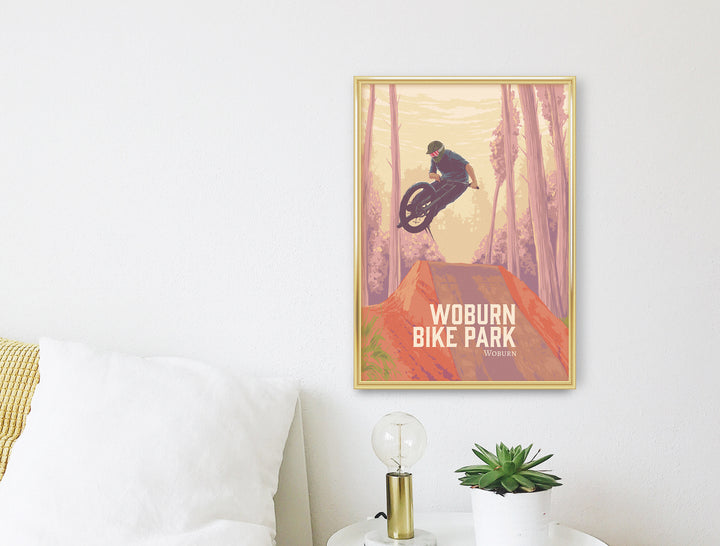 Woburn Bike Park Mountain Biking Travel Poster