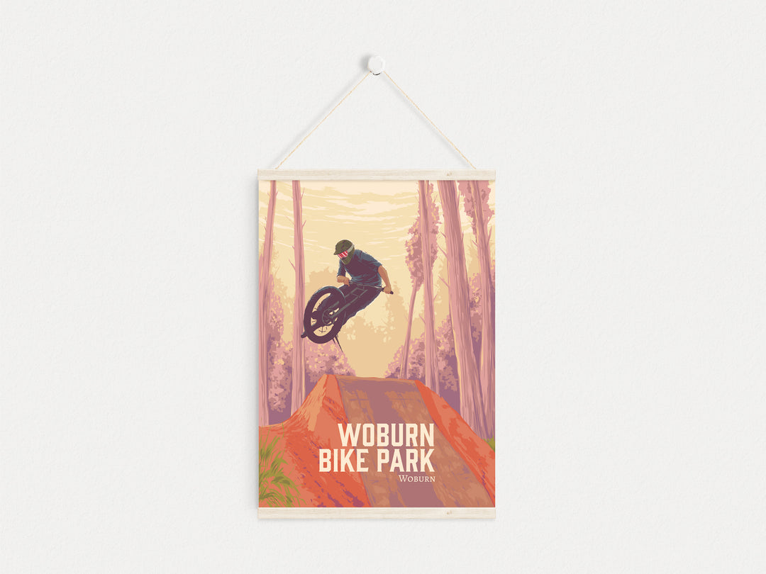 Woburn Bike Park Mountain Biking Travel Poster