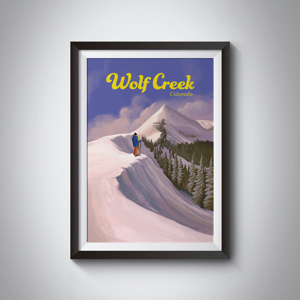 Wolf Creek Colorado Ski Resort Travel Poster