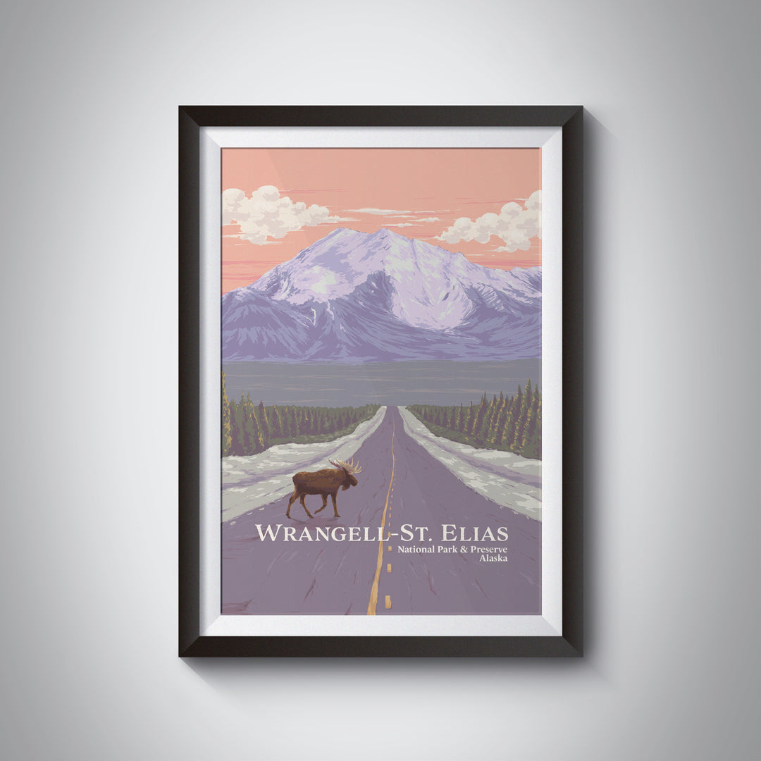 Wrangell St. Elias National Park And Preserve Alaska USA Travel Poster