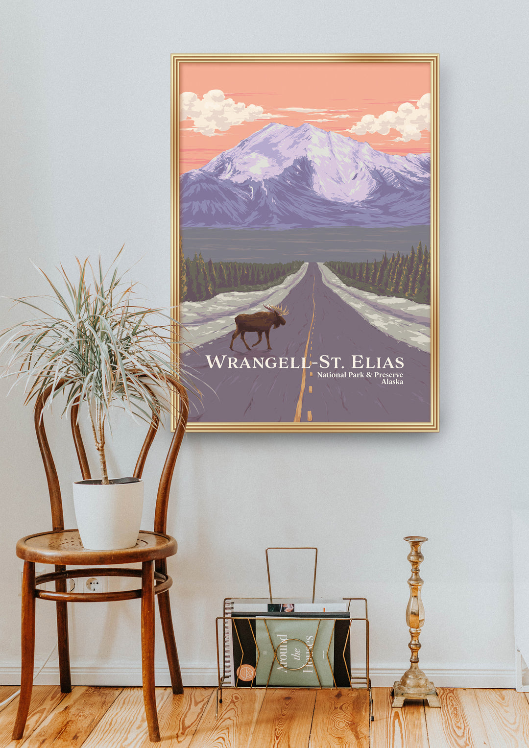 Wrangell St. Elias National Park And Preserve Alaska USA Travel Poster