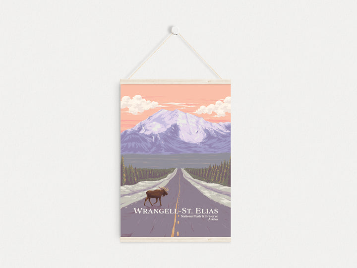 Wrangell St. Elias National Park And Preserve Alaska USA Travel Poster