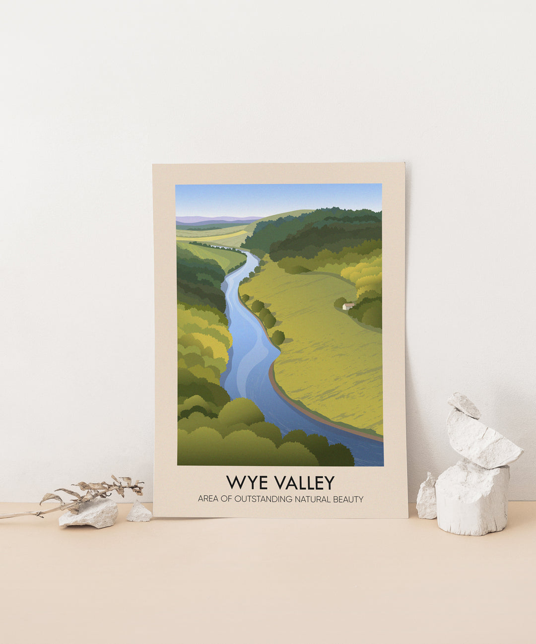 Wye Valley AONB Travel Poster