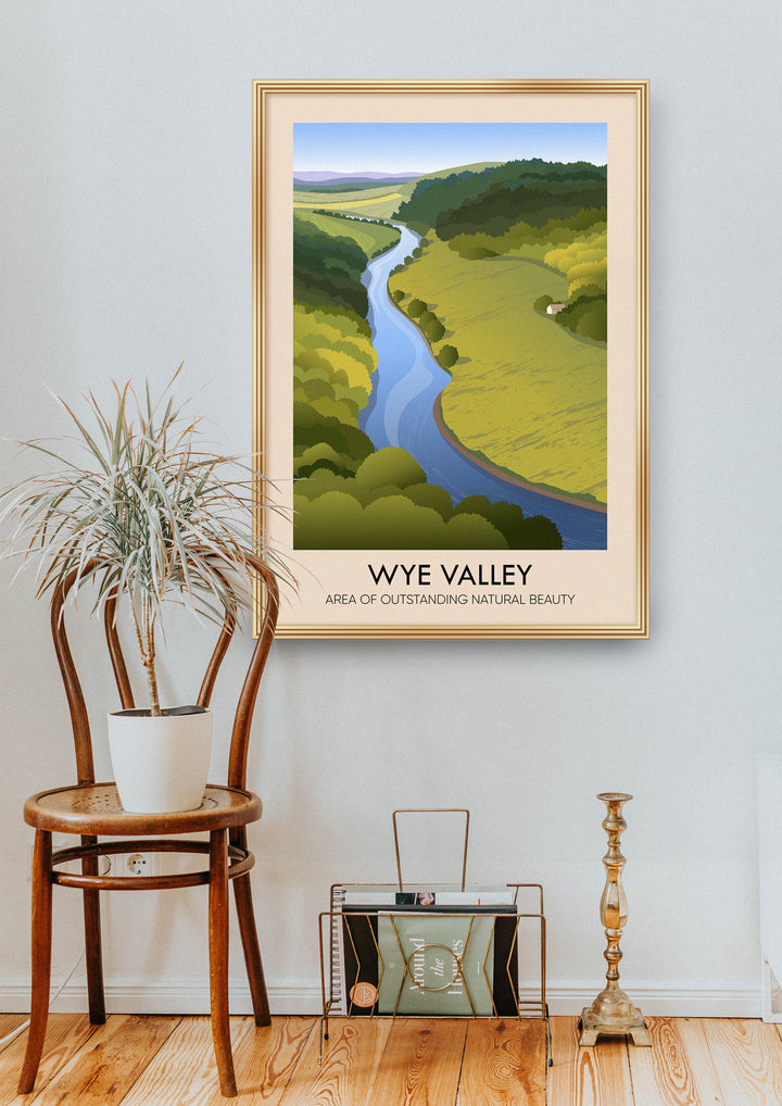 Wye Valley AONB Travel Poster