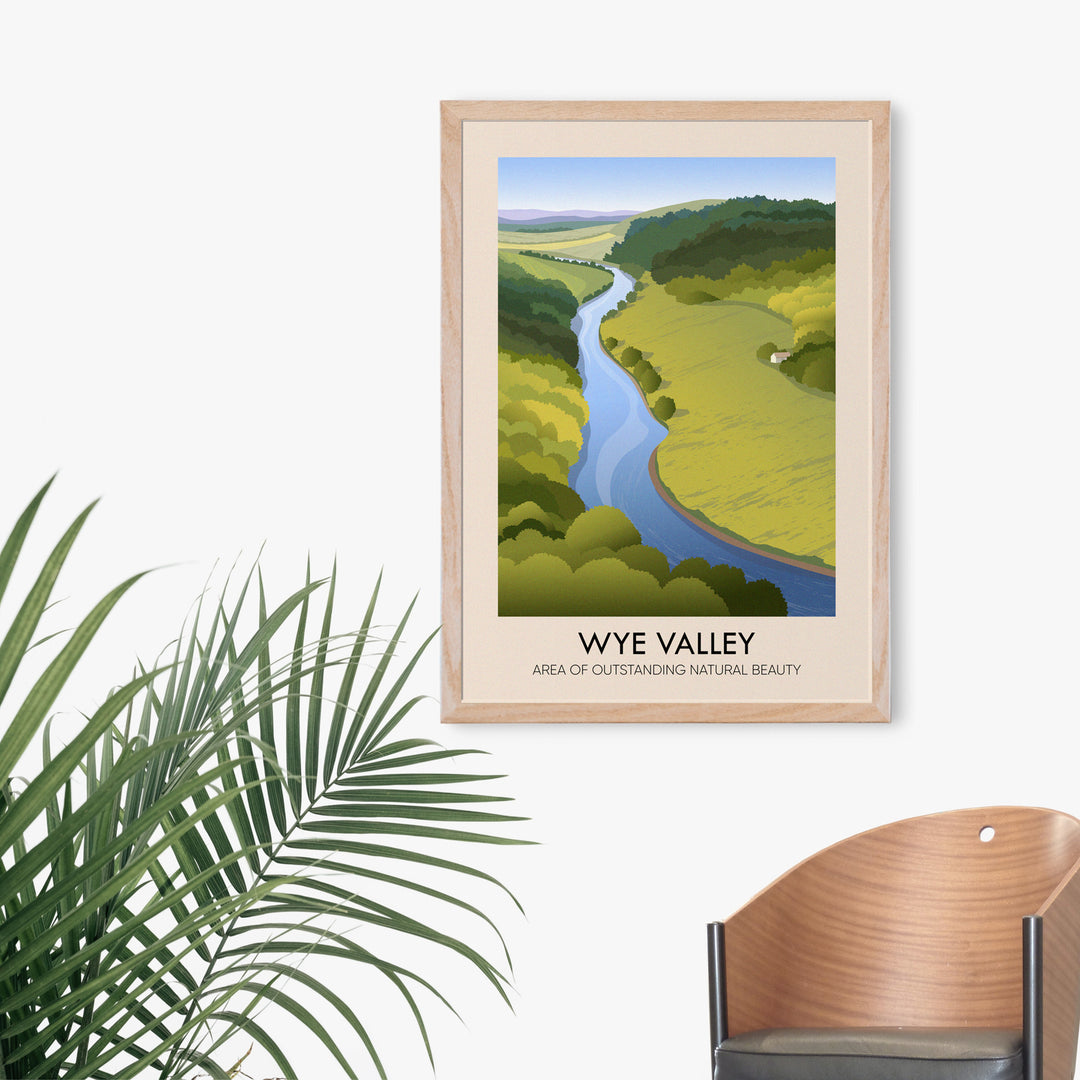 Wye Valley AONB Travel Poster