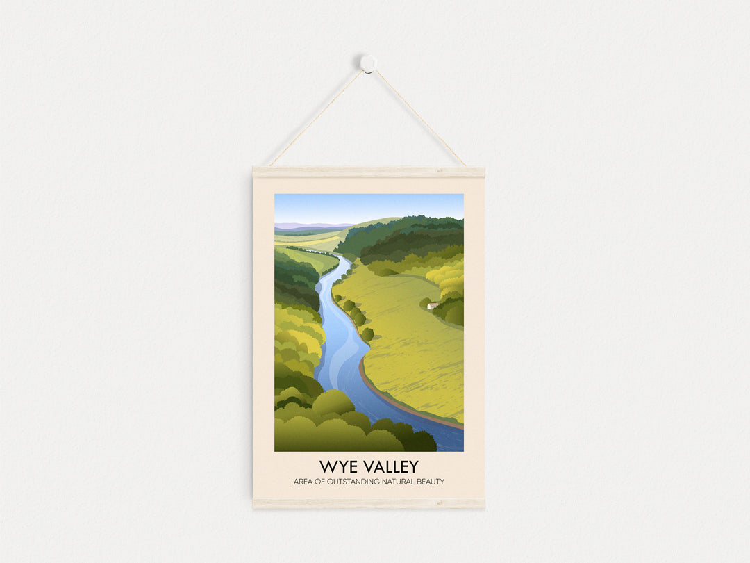 Wye Valley AONB Travel Poster