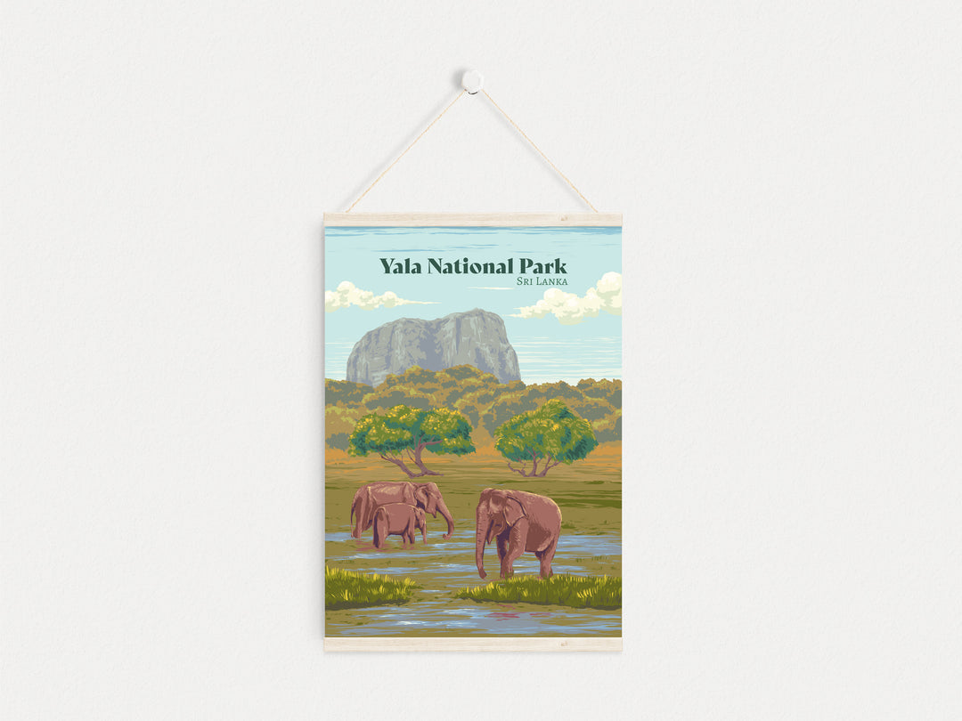 Yala National Park Travel Poster, Sri Lanka