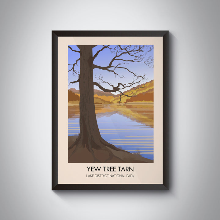 Yew Tree Tarn Travel Poster