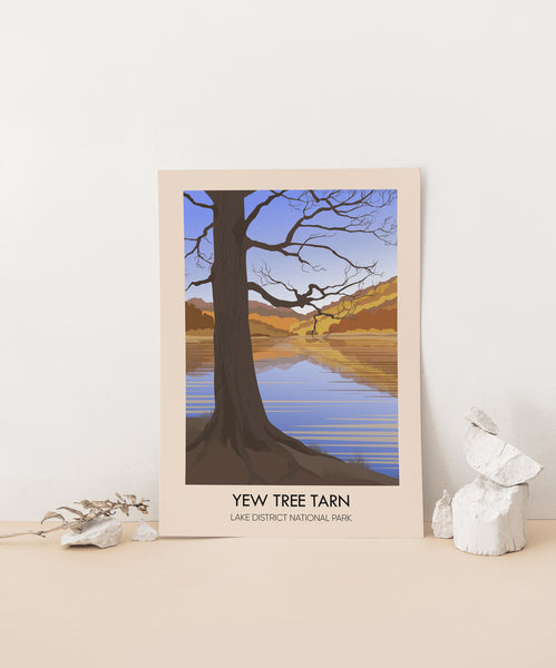 Yew Tree Tarn Travel Poster