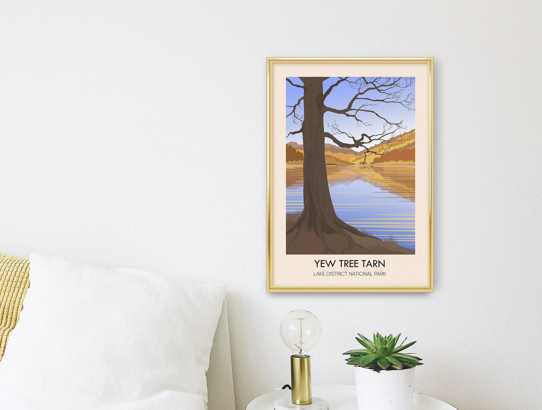 Yew Tree Tarn Travel Poster