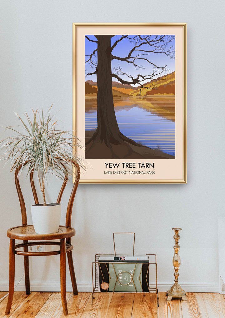 Yew Tree Tarn Travel Poster