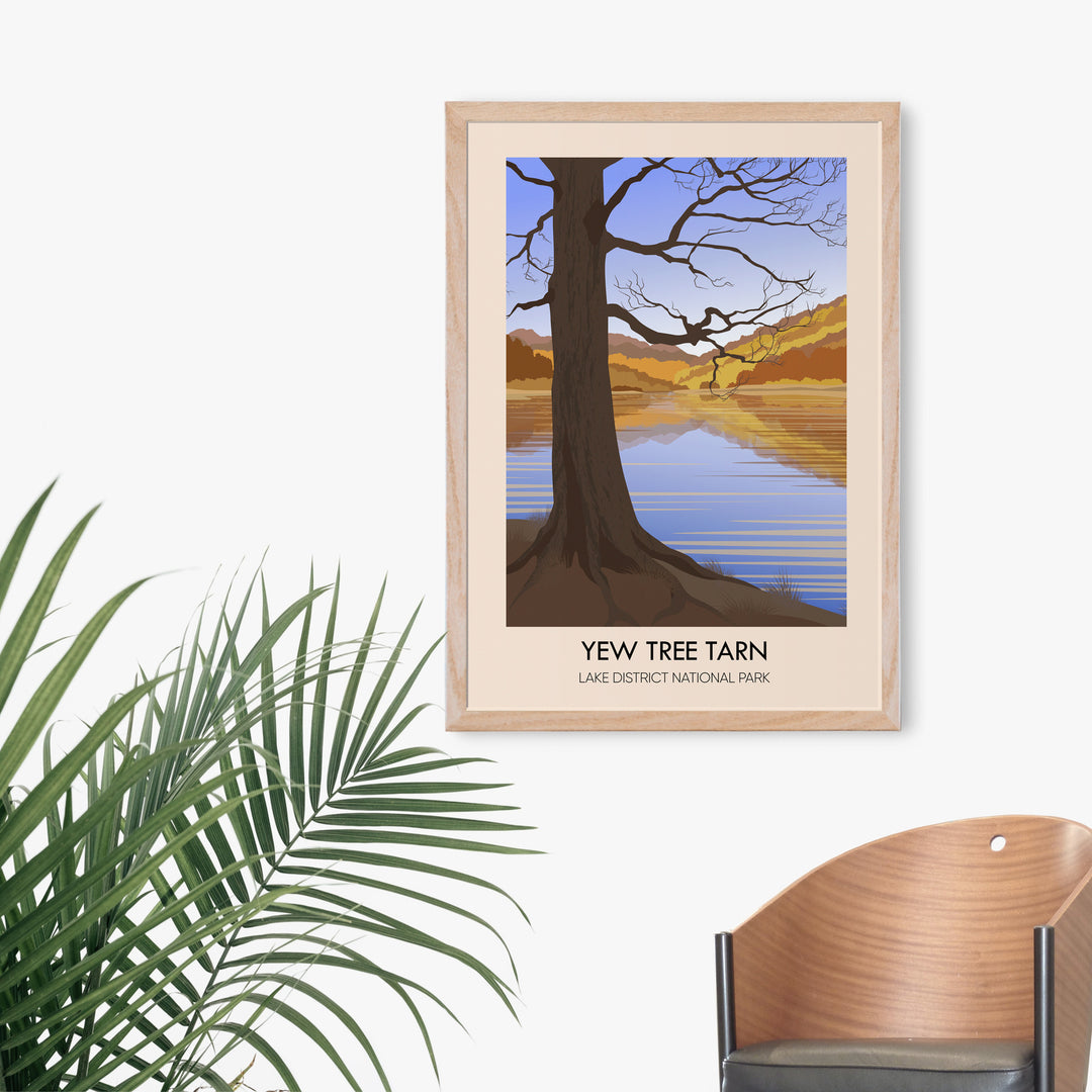 Yew Tree Tarn Travel Poster