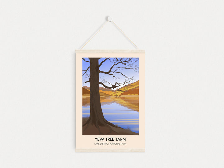 Yew Tree Tarn Travel Poster