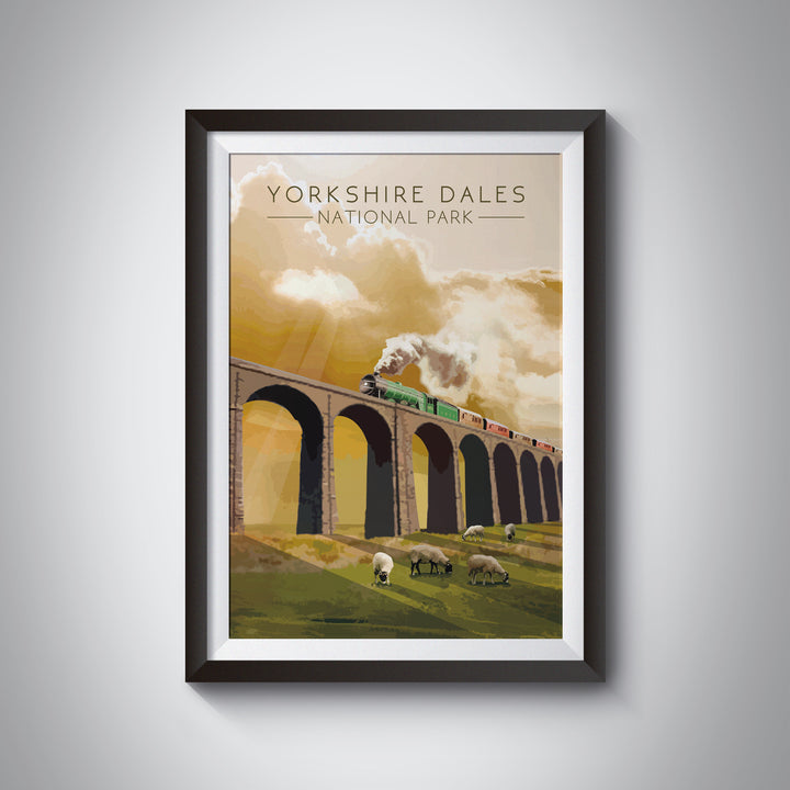 Yorkshire Dales National Park Travel Poster