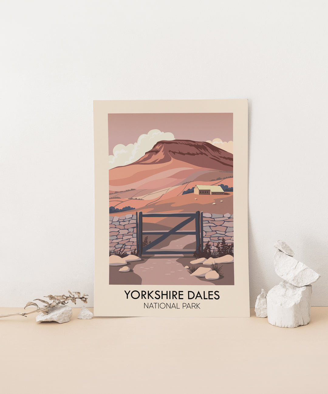 Yorkshire Dales National Park Modern Travel Poster