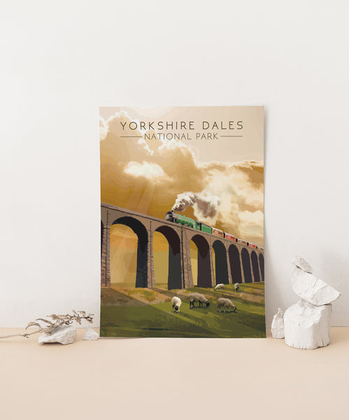 Yorkshire Dales National Park Travel Poster