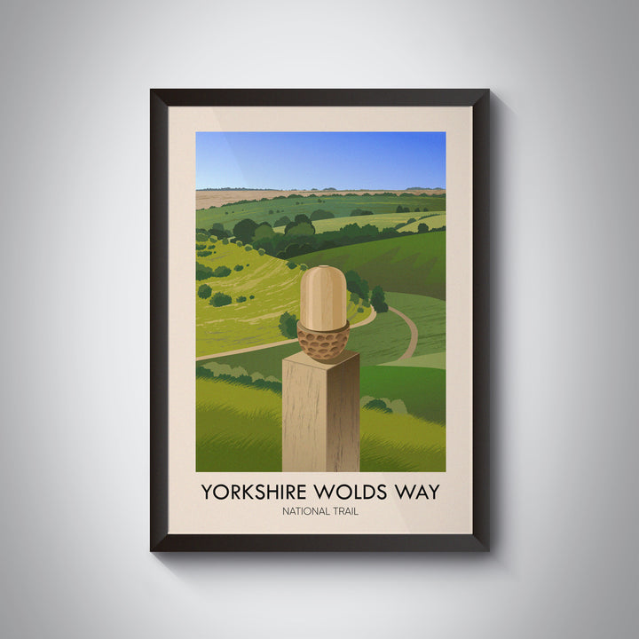 Yorkshire Wolds Way National Trail Travel Poster